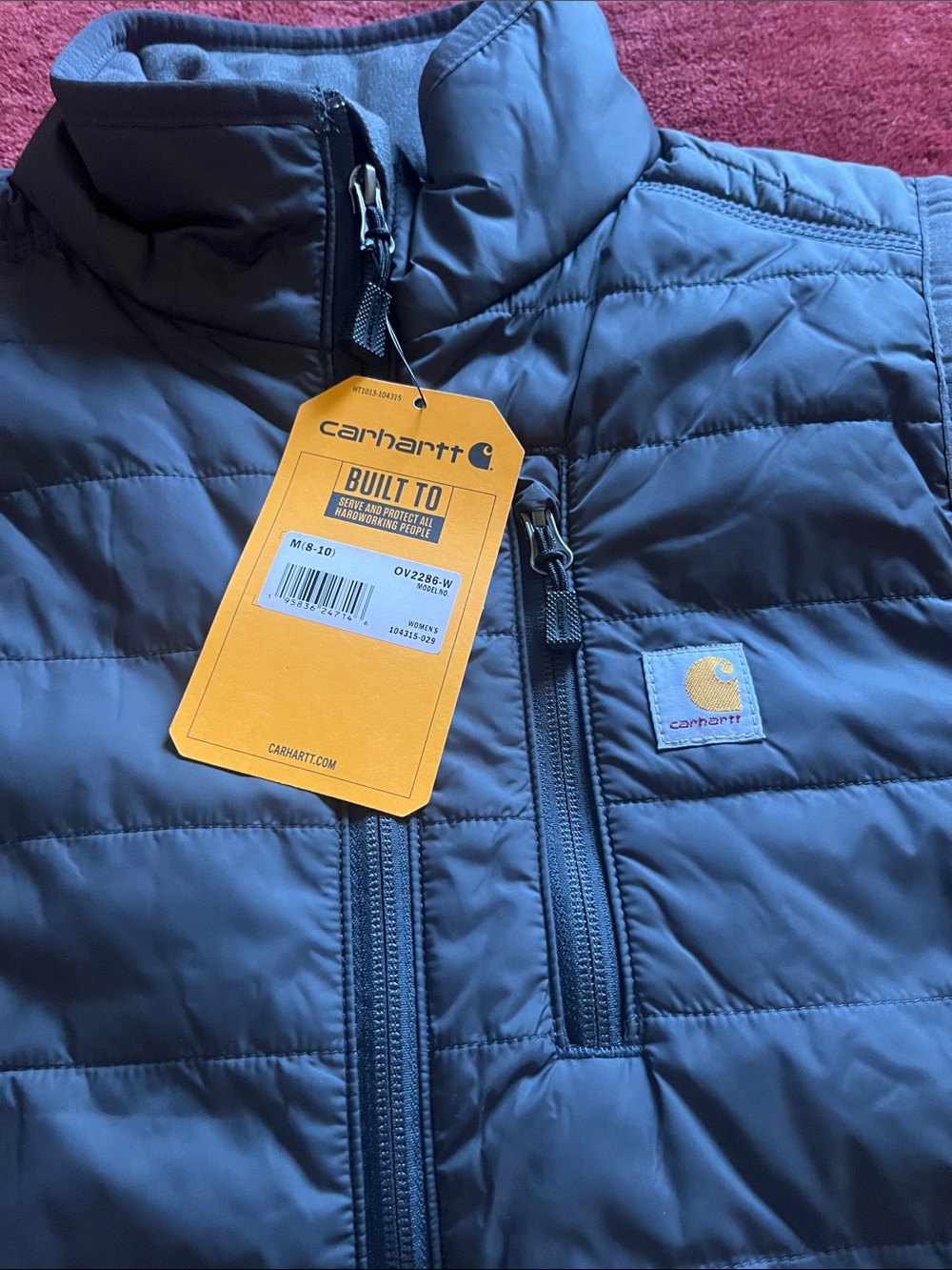 Carhartt Rain Defender Relaxed Fit Lightweight Insulated Work Vest - Picture 3 of 9